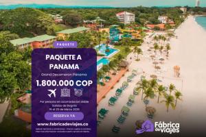 Paquete turístico a Panamá desde Bogotá con vuelo directo, hotel Grand Decameron Panamá todo incluido, 4 días y 3 noches desde $1.800.000 COP por persona.